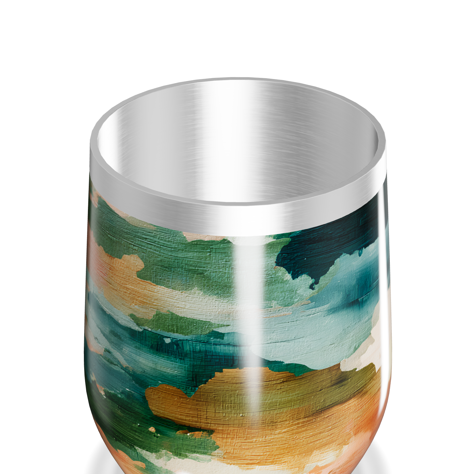 Copo Térmico Slim - Estampa Abstrata Colorida