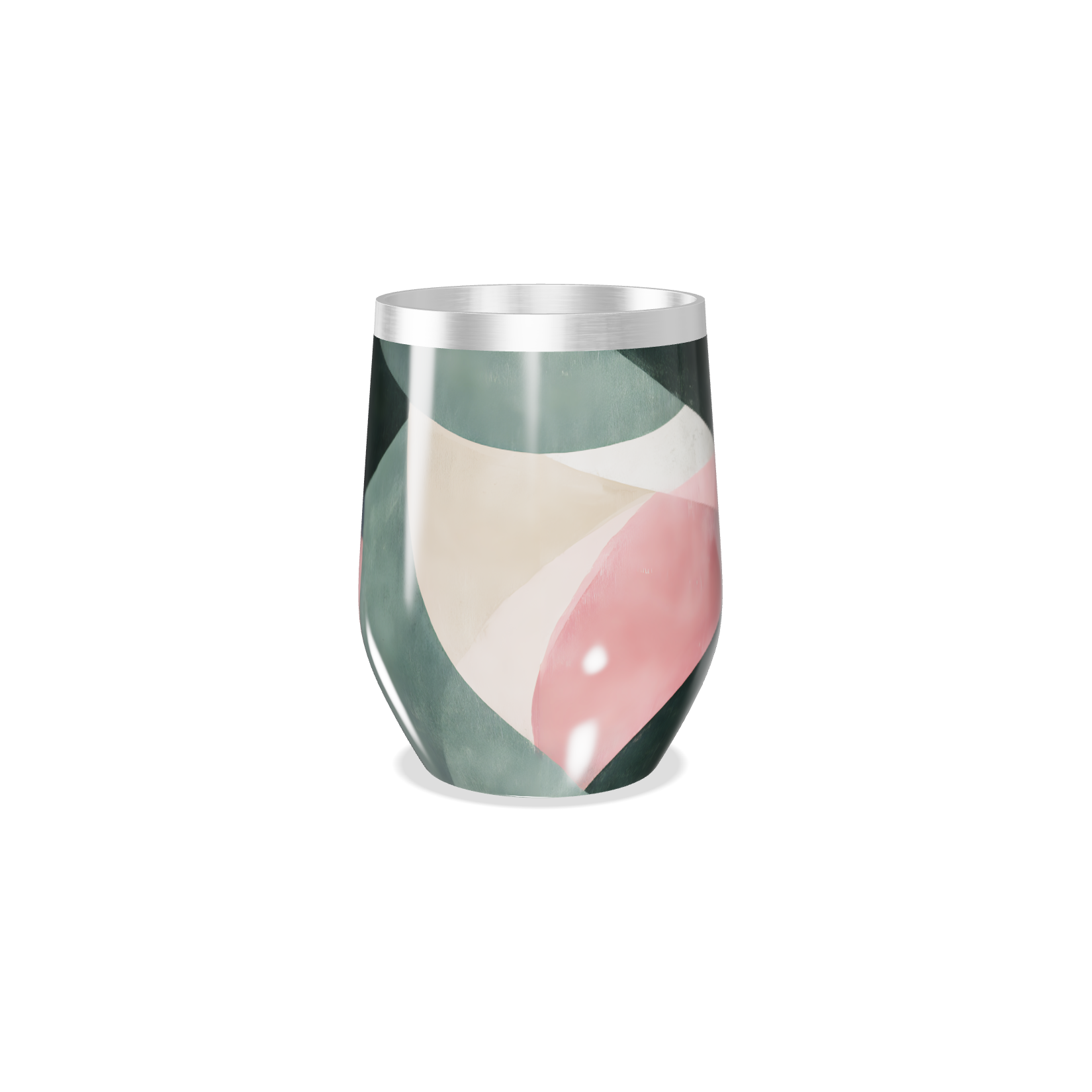 Copo Térmico Slim - Abstrato Rosa e Azul