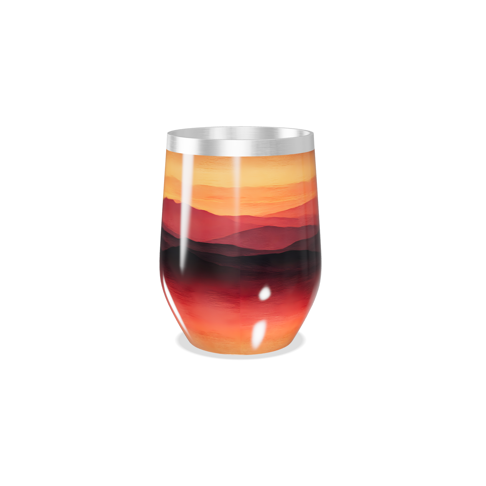Copo Térmico Slim - Paisagem Pôr do Sol