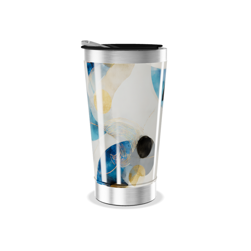 Copo Térmico - Estampa Abstrata Colorida