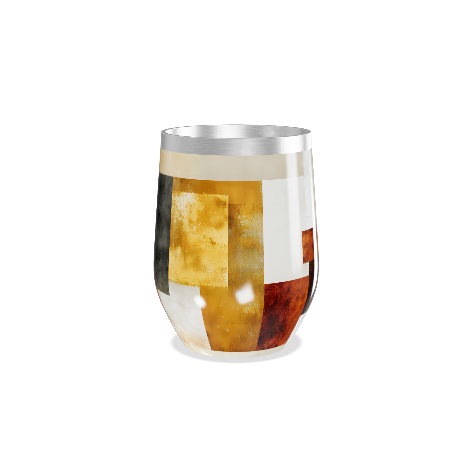 Copo Térmico Slim - Estampa Geométrica Colorida