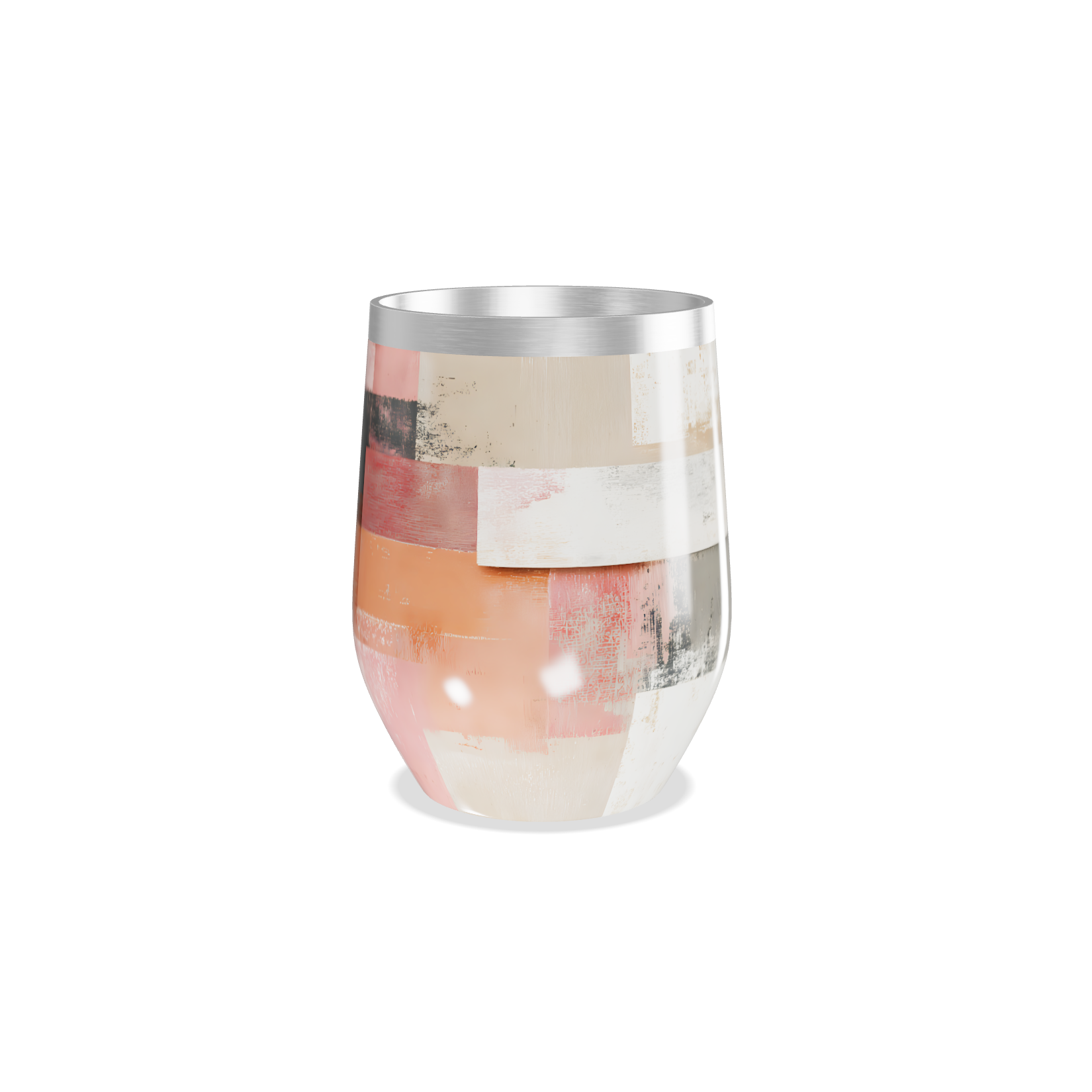 Copo Térmico Slim - Estampa Geométrica Colorida