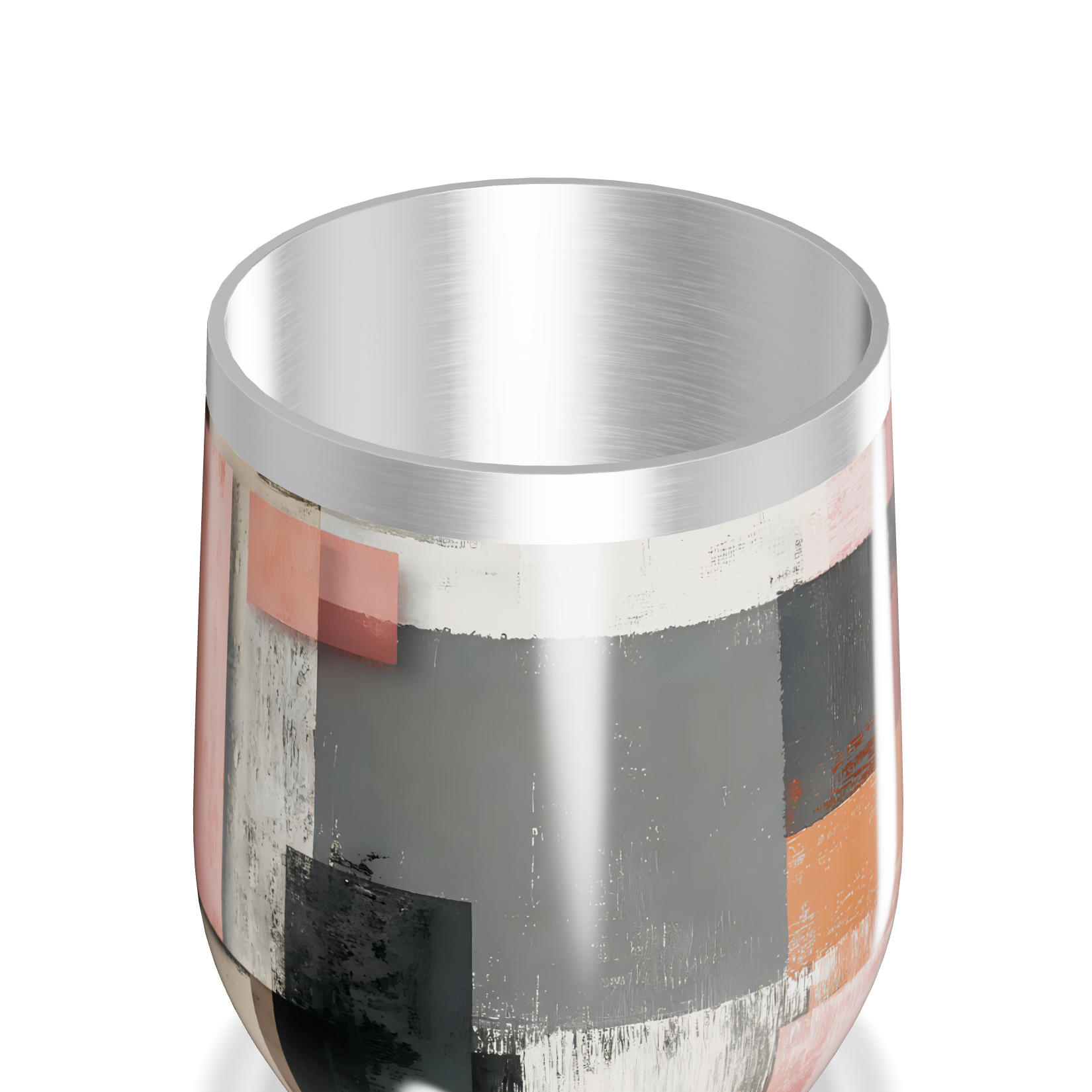 Copo Térmico Slim - Estampa Geométrica Colorida