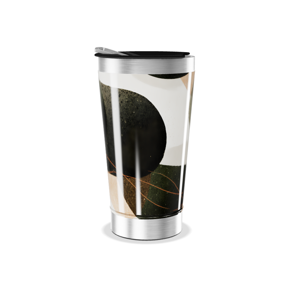 Copo Térmico - Design Geométrico Colorido