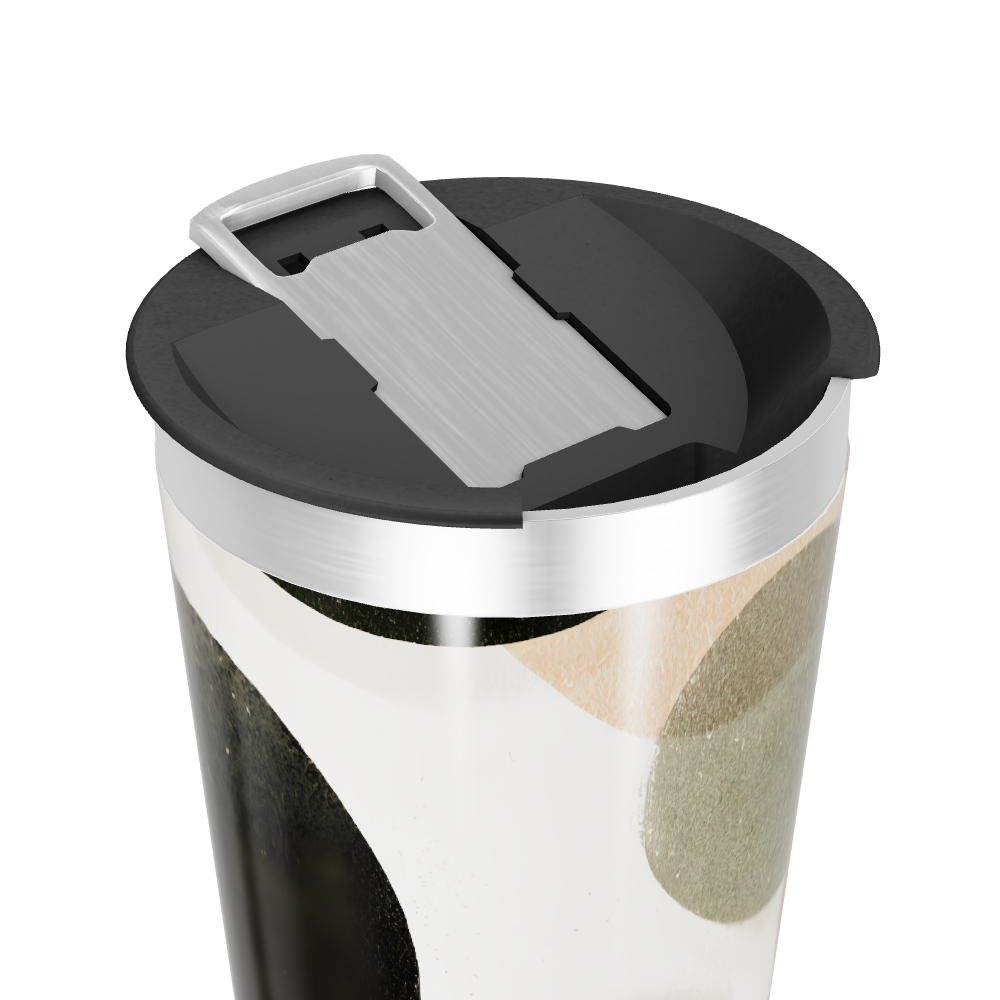 Copo Térmico - Design Geométrico Colorido