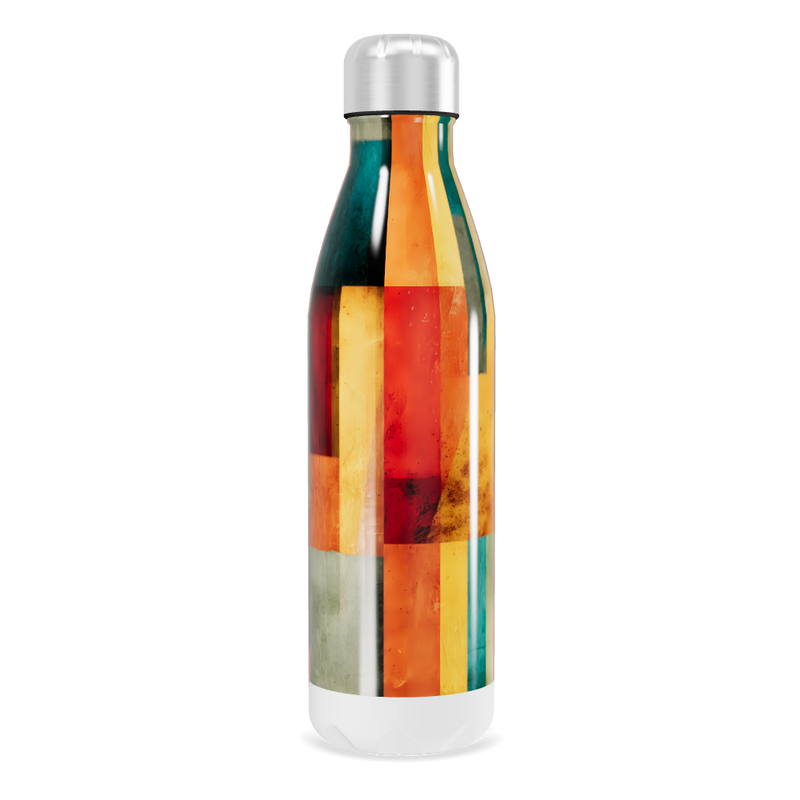 Garrafa Inox - Estampa Colorida Geométrica