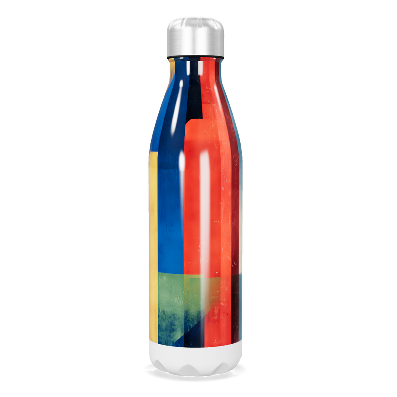 Garrafa Inox - Estampa Colorida Geométrica
