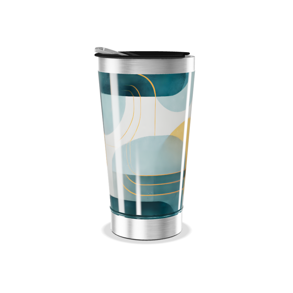 Copo Térmico - Estampa Geométrica Colorida
