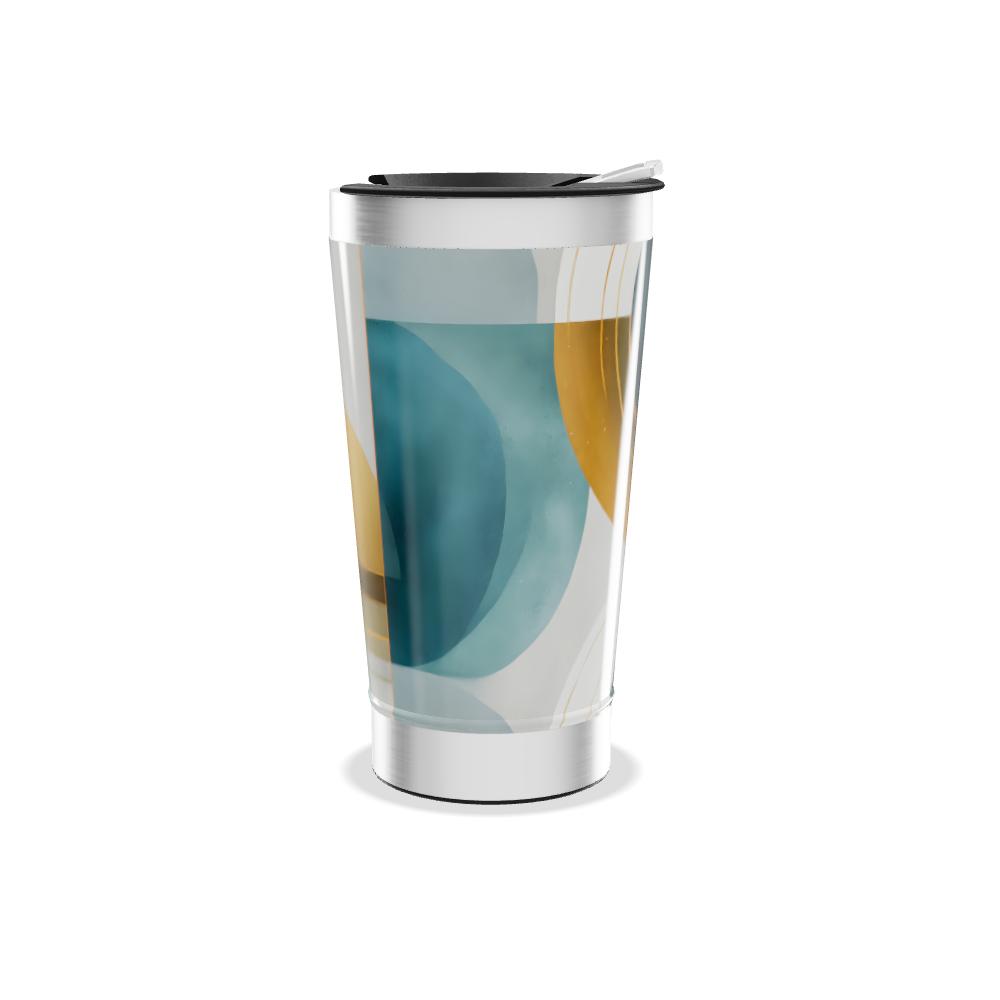 Copo Térmico - Estampa Geométrica Colorida