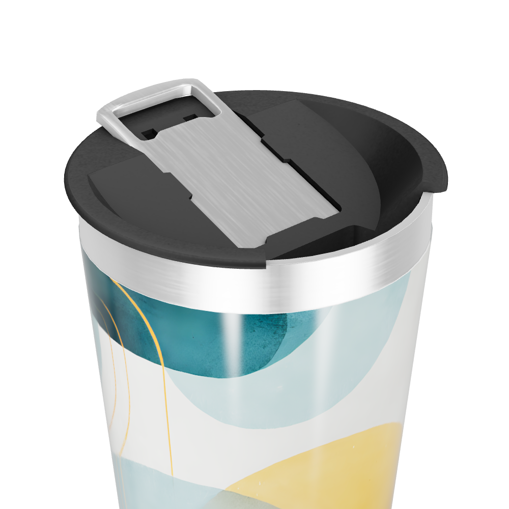 Copo Térmico - Estampa Geométrica Colorida