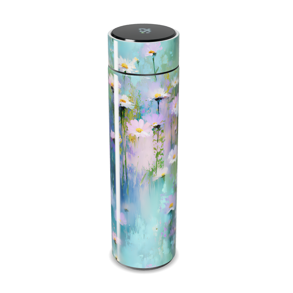 Garrafa Térmica Touch - Floral Azul