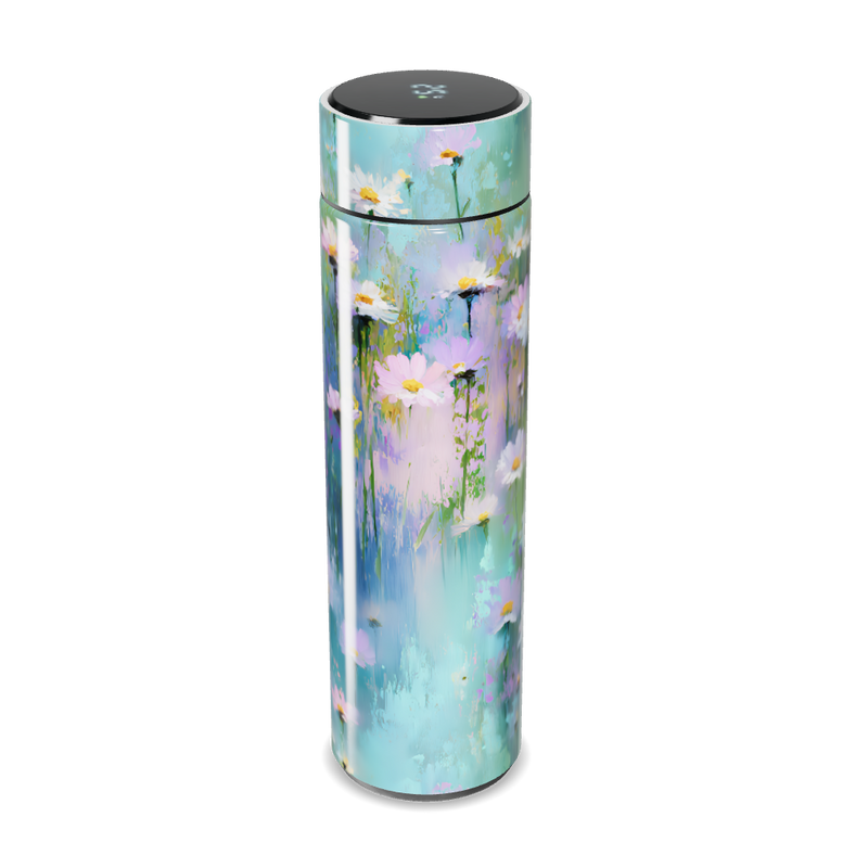 Garrafa Térmica Touch - Floral Azul