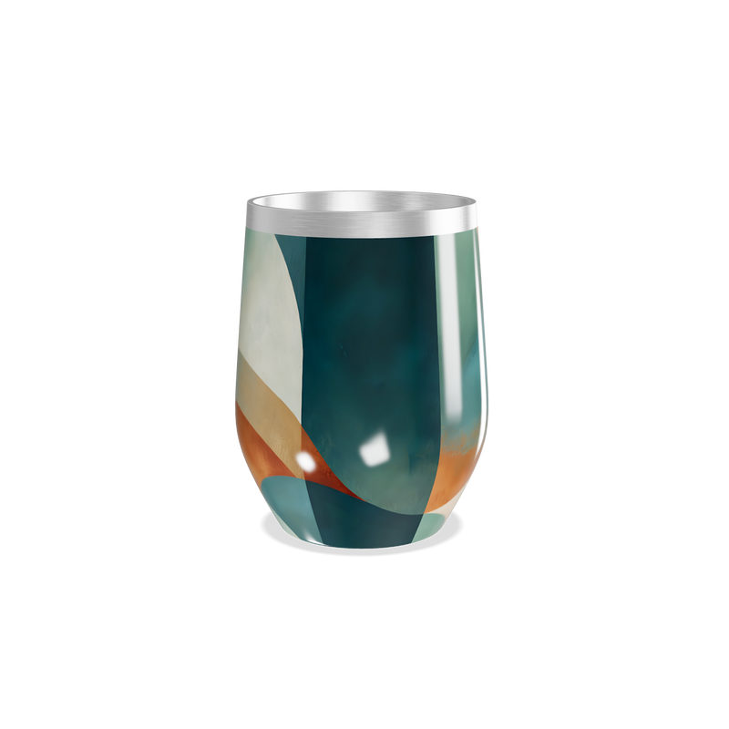 Copo Térmico Slim - Estampa Geométrica Colorida