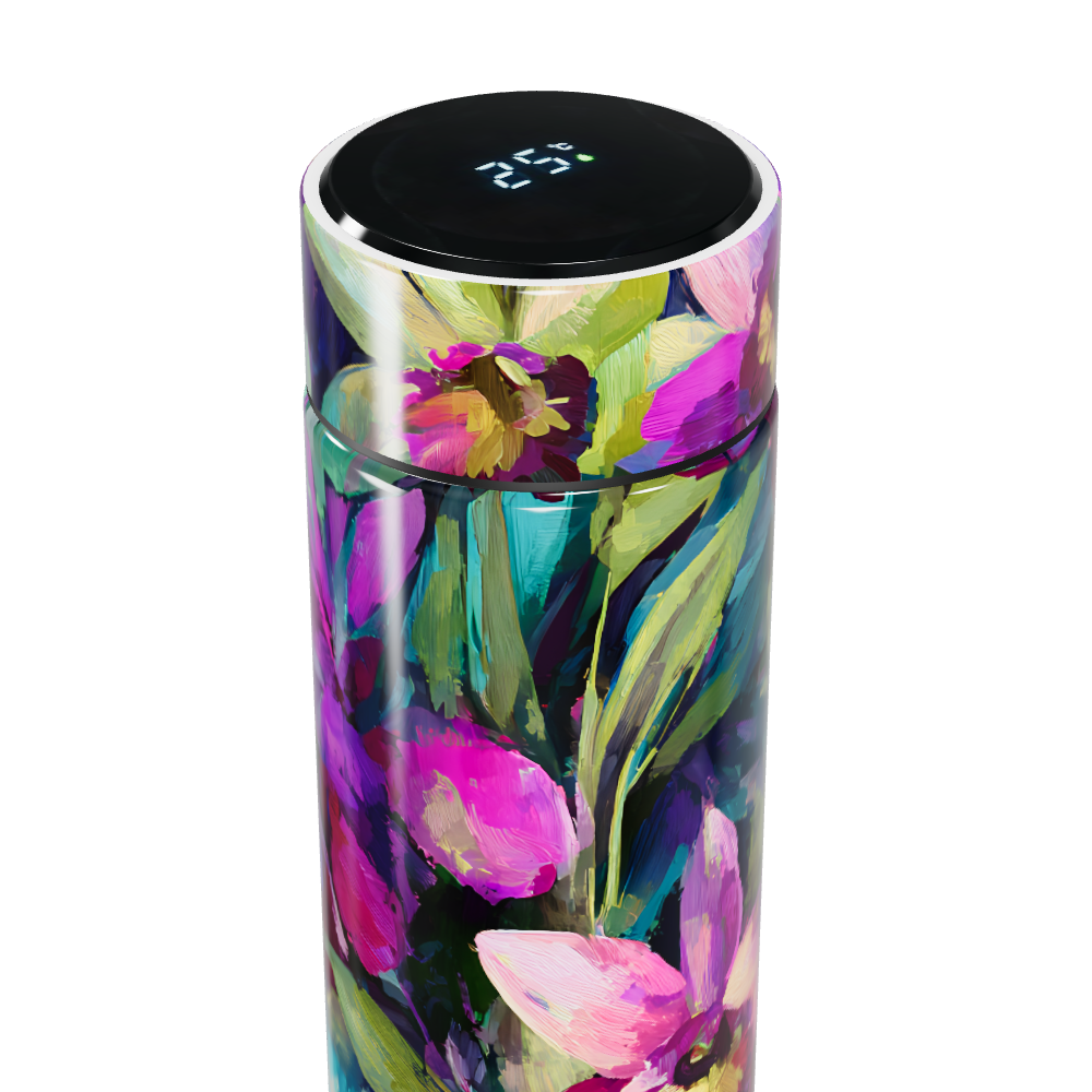 Garrafa Térmica Touch - Floral Colorida