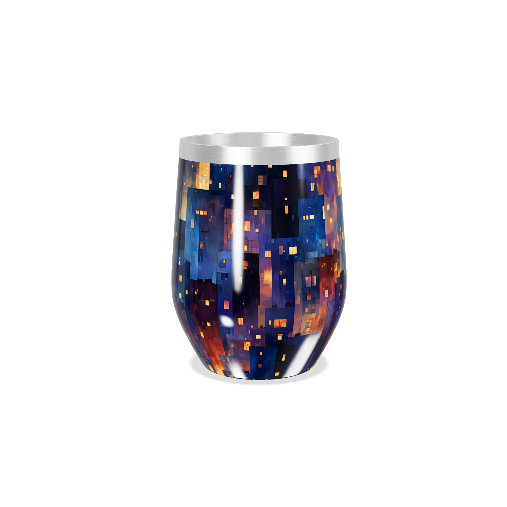Copo Térmico Slim - Estampa Noturna Colorida