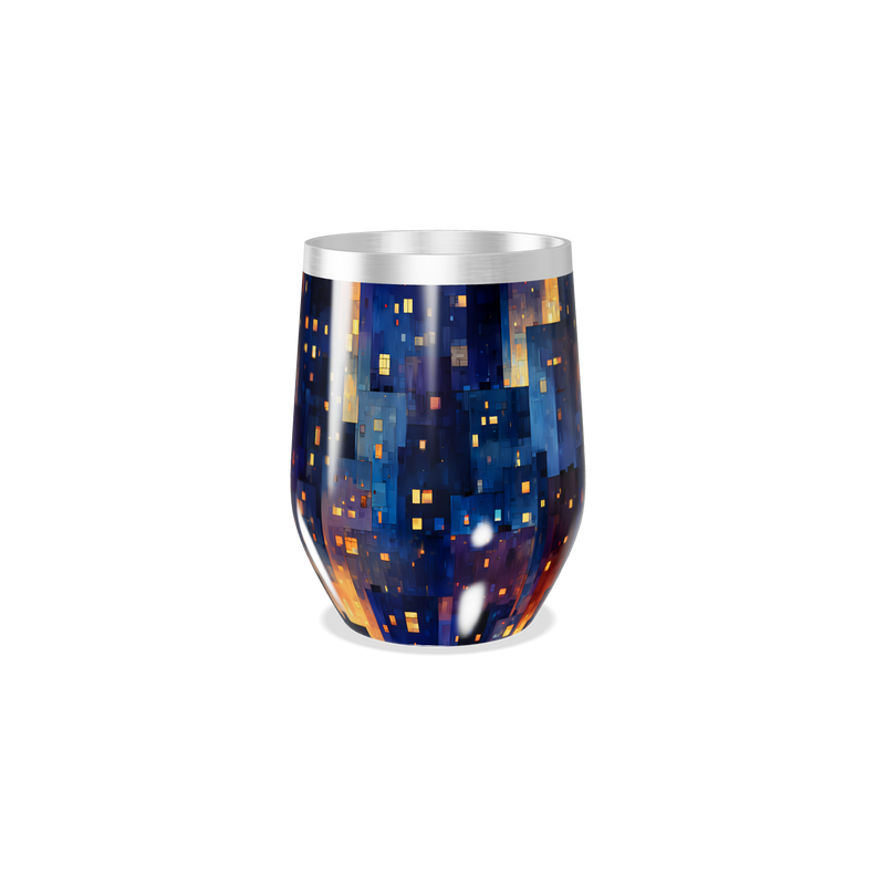 Copo Térmico Slim - Estampa Noturna Colorida