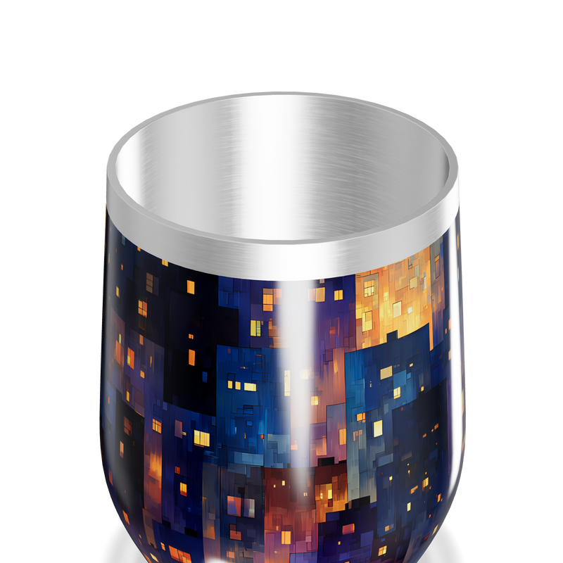 Copo Térmico Slim - Estampa Noturna Colorida