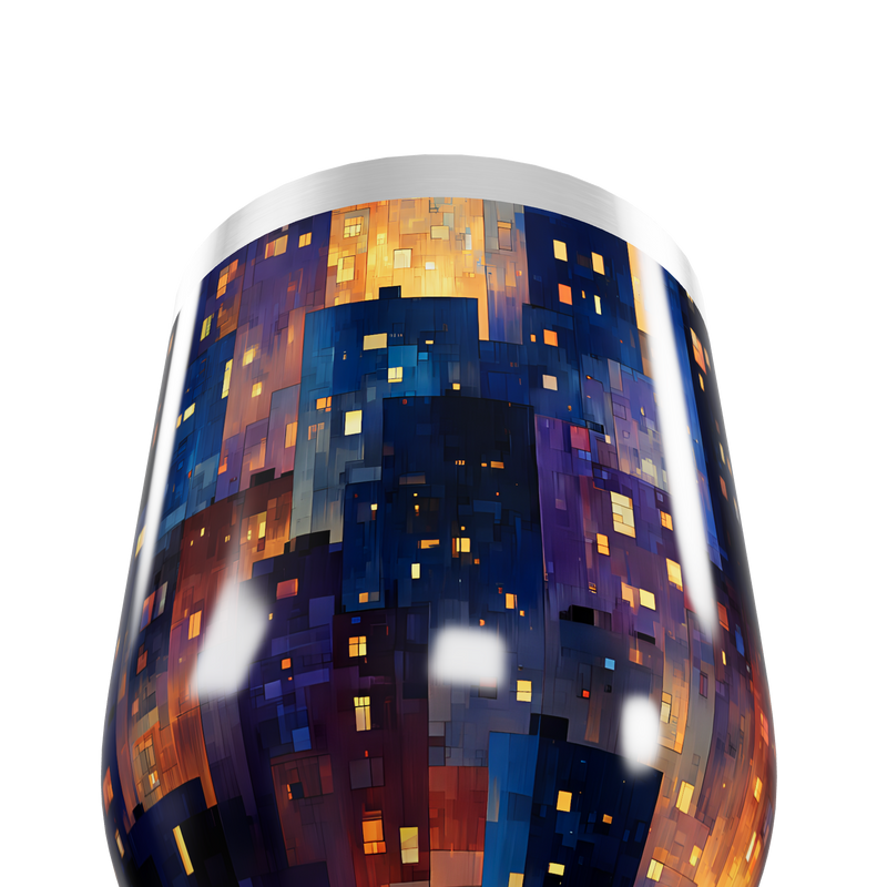 Copo Térmico Slim - Estampa Noturna Colorida