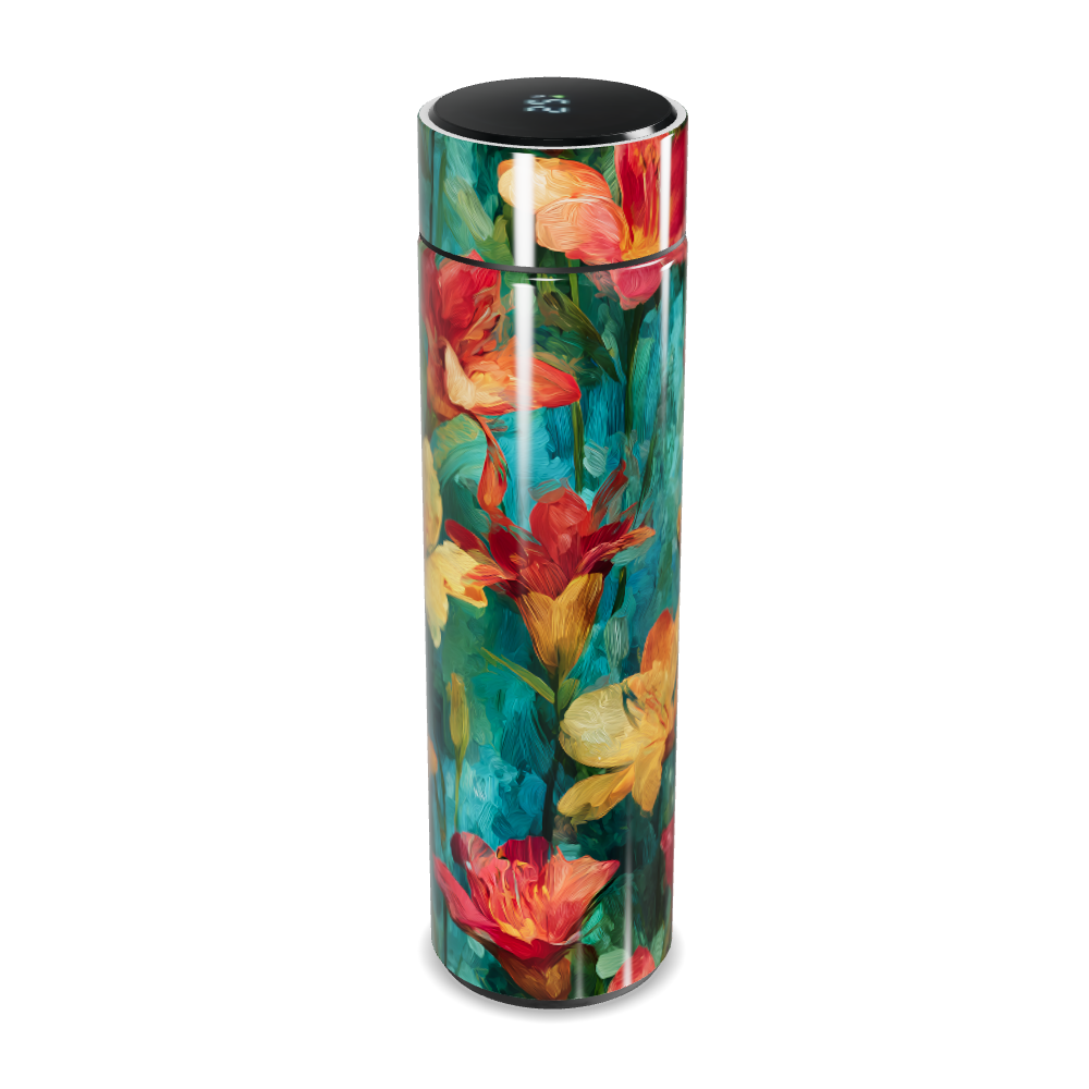 Garrafa Térmica Touch - Flores Coloridas