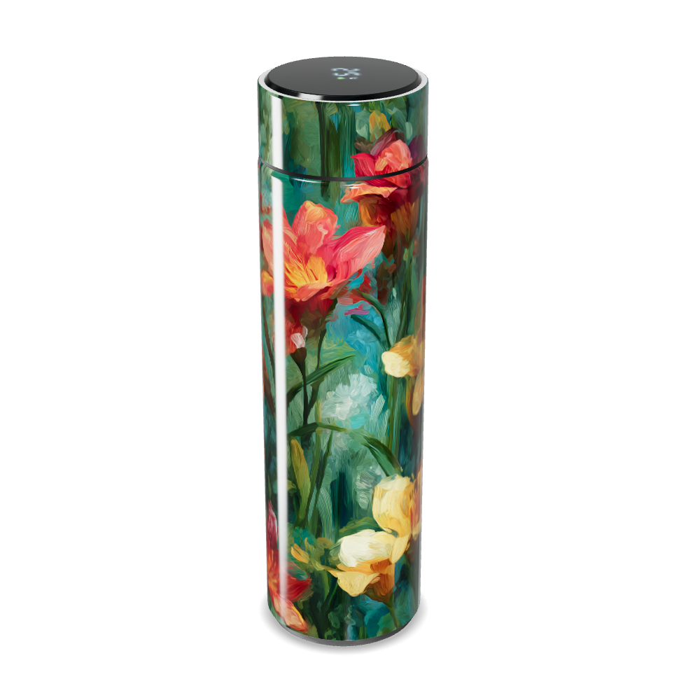 Garrafa Térmica Touch - Flores Coloridas