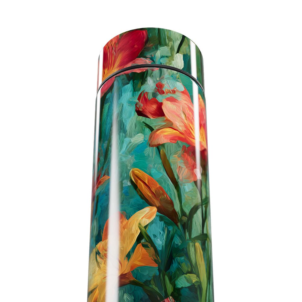 Garrafa Térmica Touch - Flores Coloridas