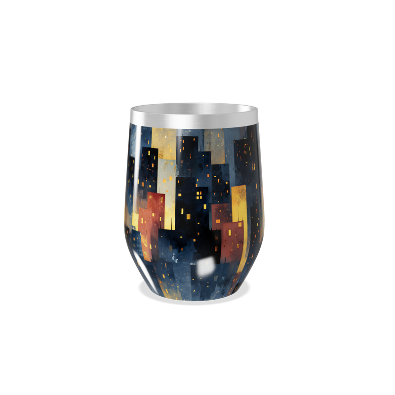 Copo Térmico Slim - Estampa Noturna Colorida