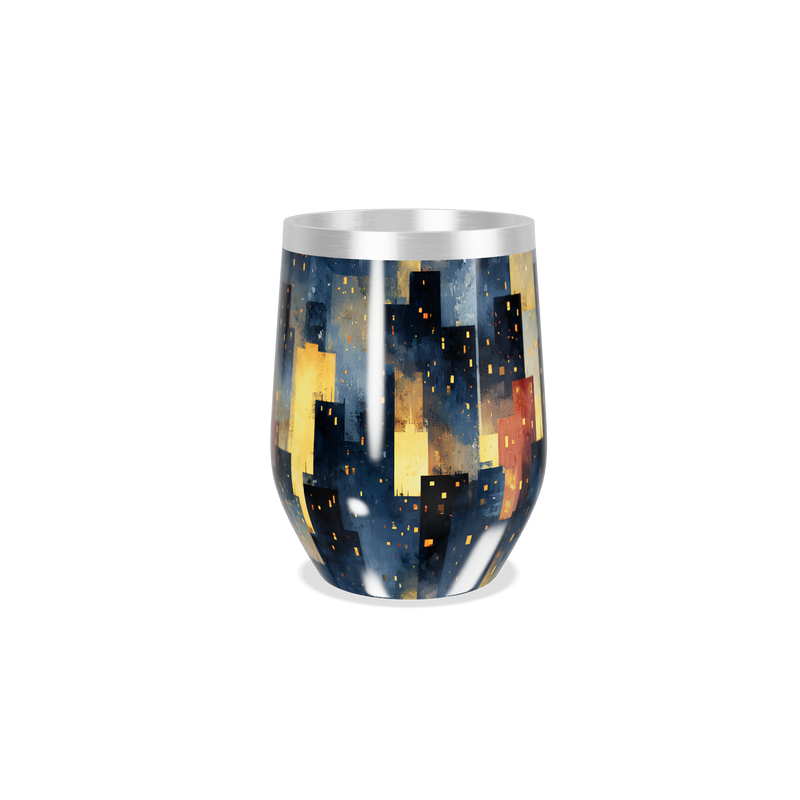 Copo Térmico Slim - Estampa Noturna Colorida