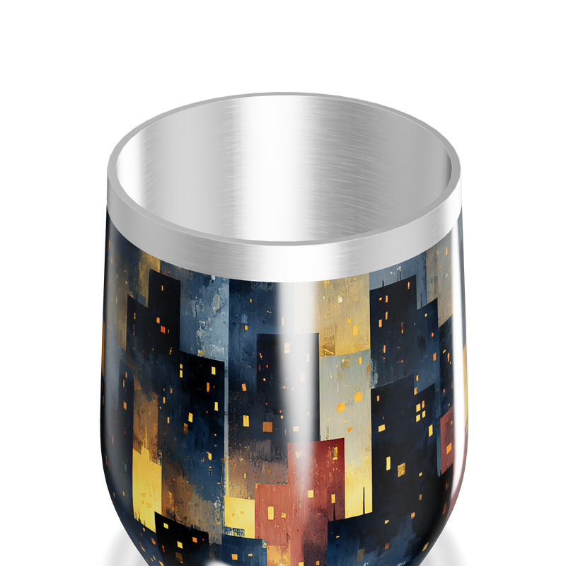 Copo Térmico Slim - Estampa Noturna Colorida