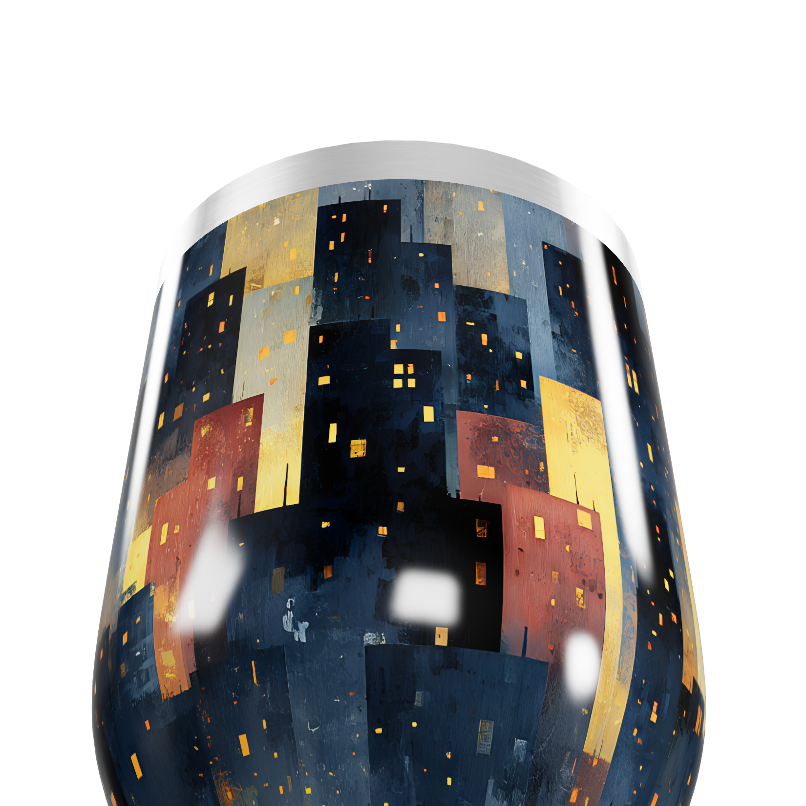 Copo Térmico Slim - Estampa Noturna Colorida