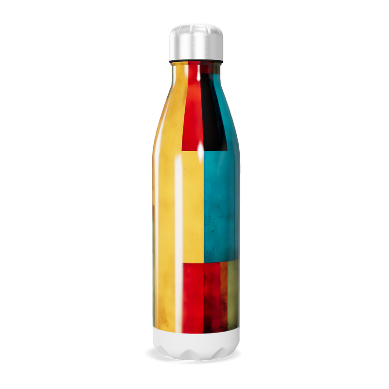 Garrafa Inox - Colorida com Estampa Geométrica