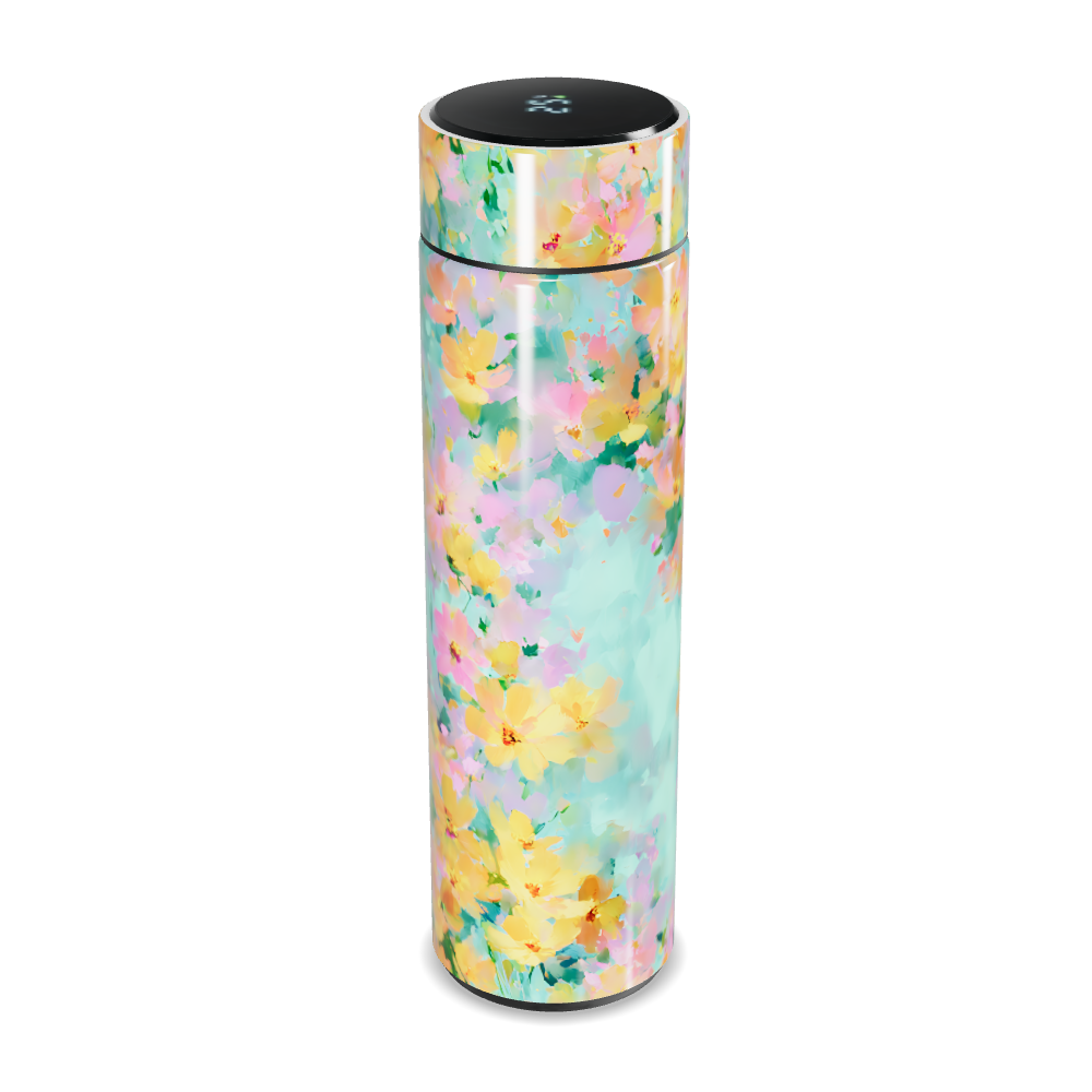 Garrafa Térmica Touch Floral Colorida