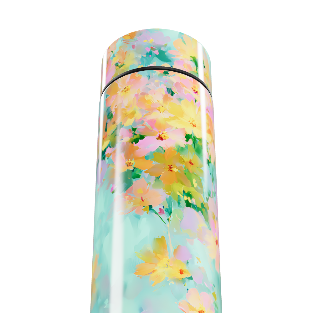 Garrafa Térmica Touch Floral Colorida