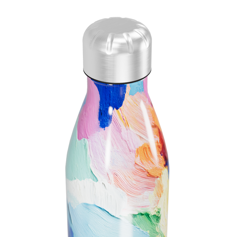 Garrafa Inox - Estampa Colorida Abstrata
