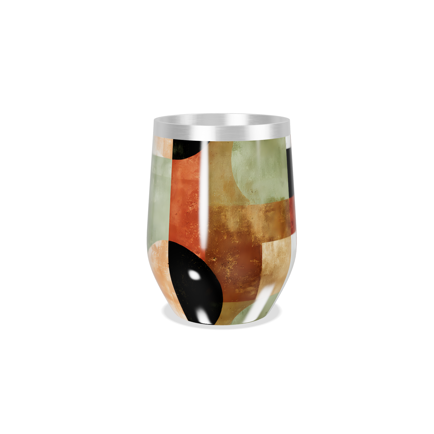 Copo Térmico Slim - Geométrico Colorido Inox