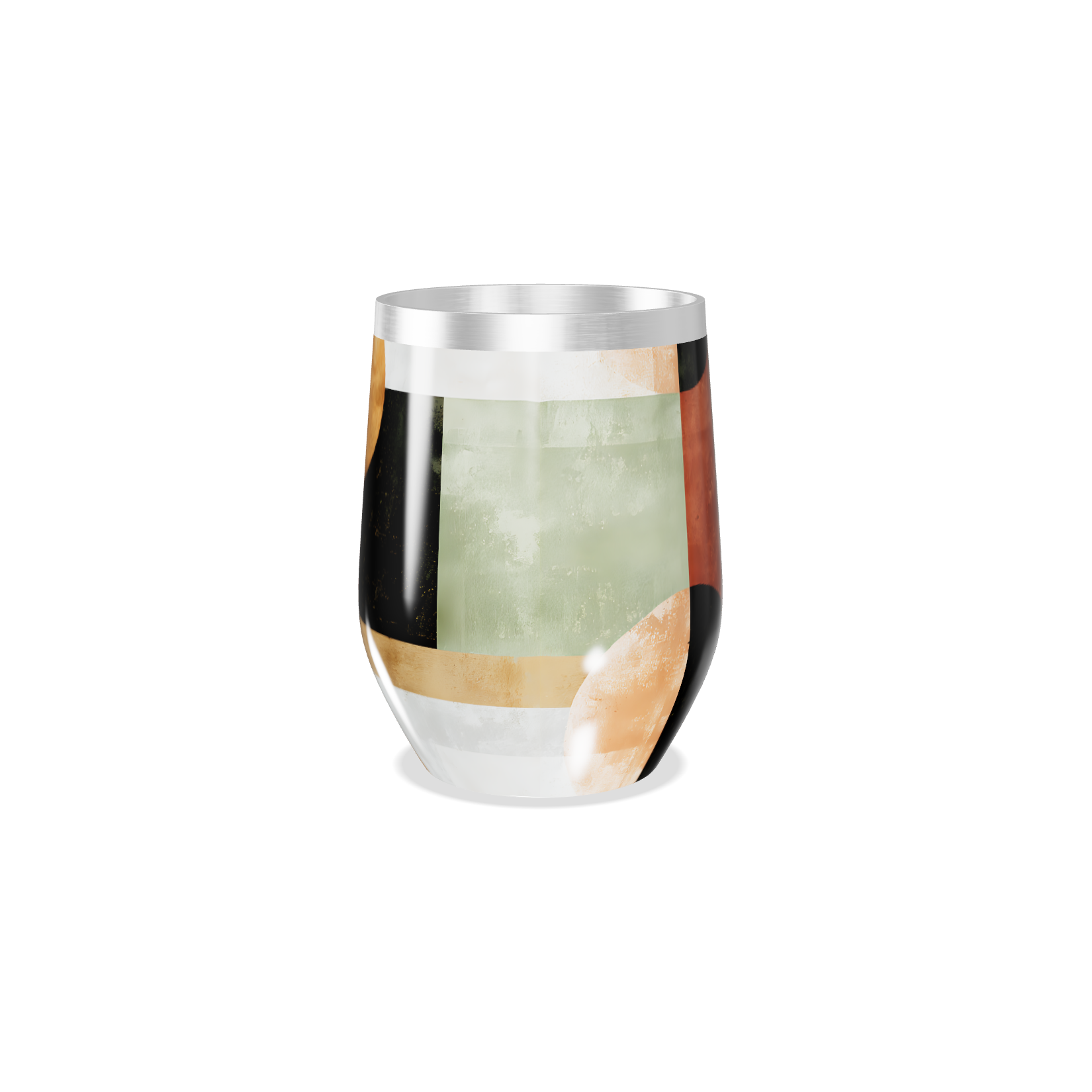 Copo Térmico Slim - Geométrico Colorido Inox