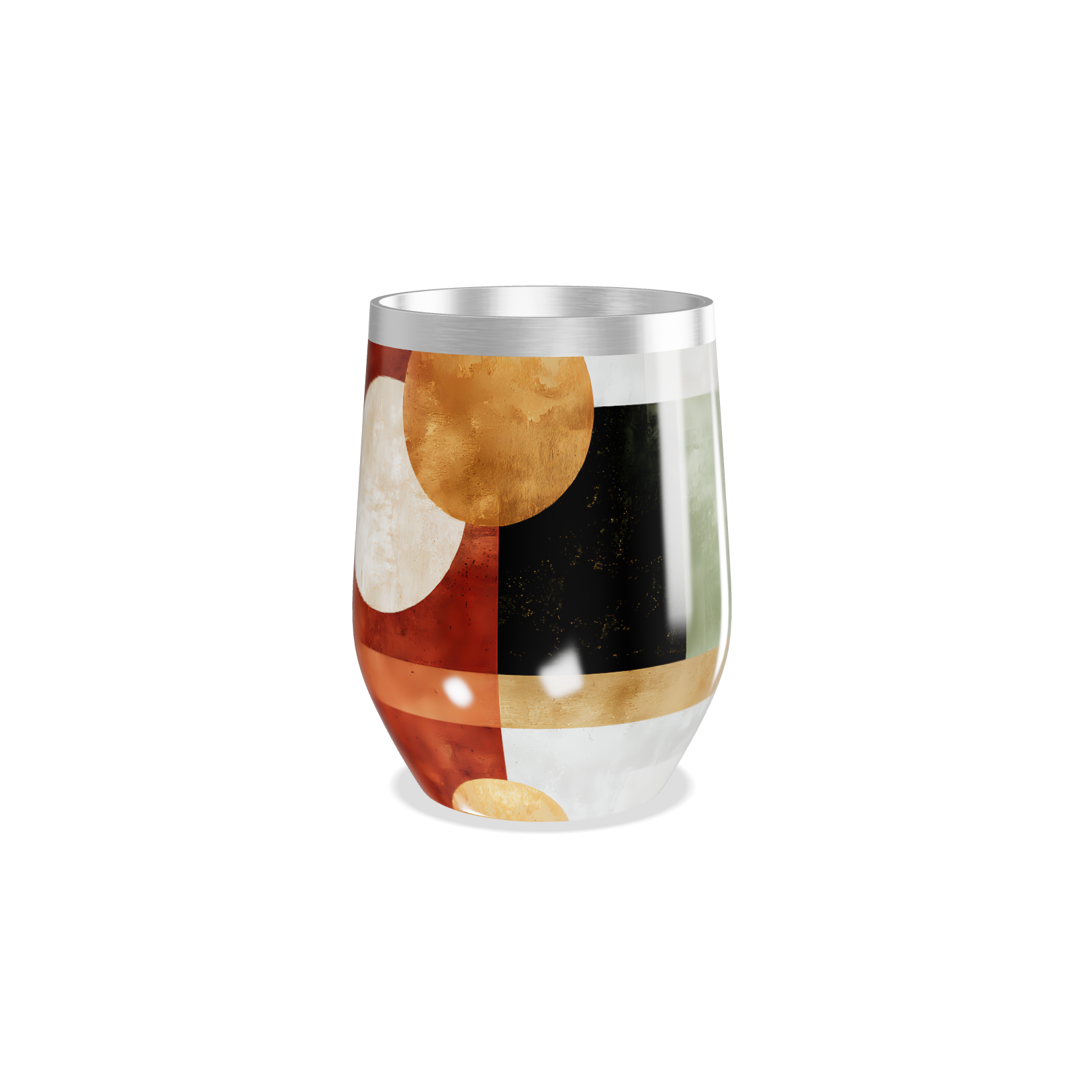 Copo Térmico Slim - Geométrico Colorido Inox