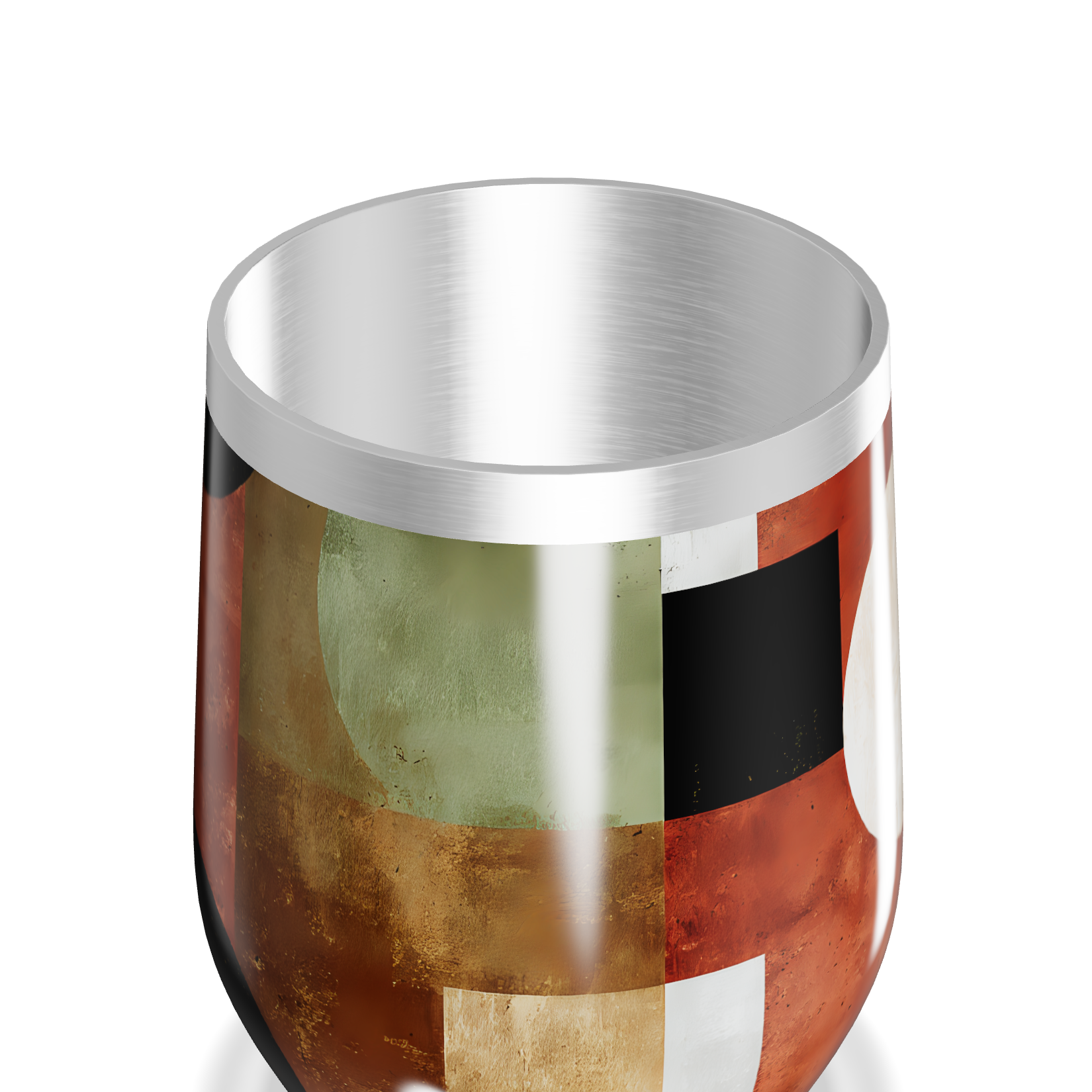 Copo Térmico Slim - Geométrico Colorido Inox