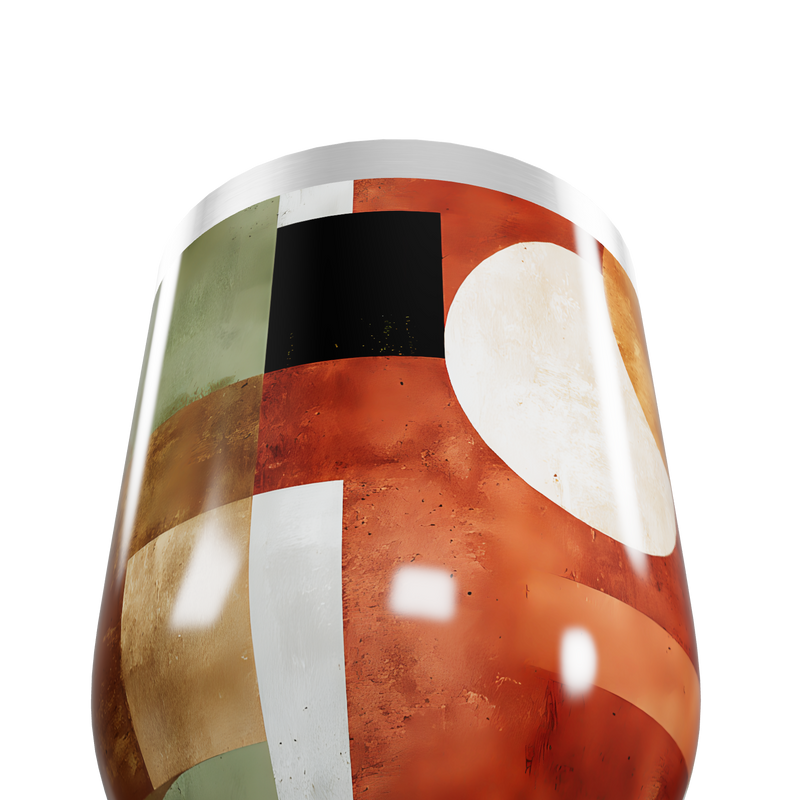 Copo Térmico Slim - Geométrico Colorido Inox