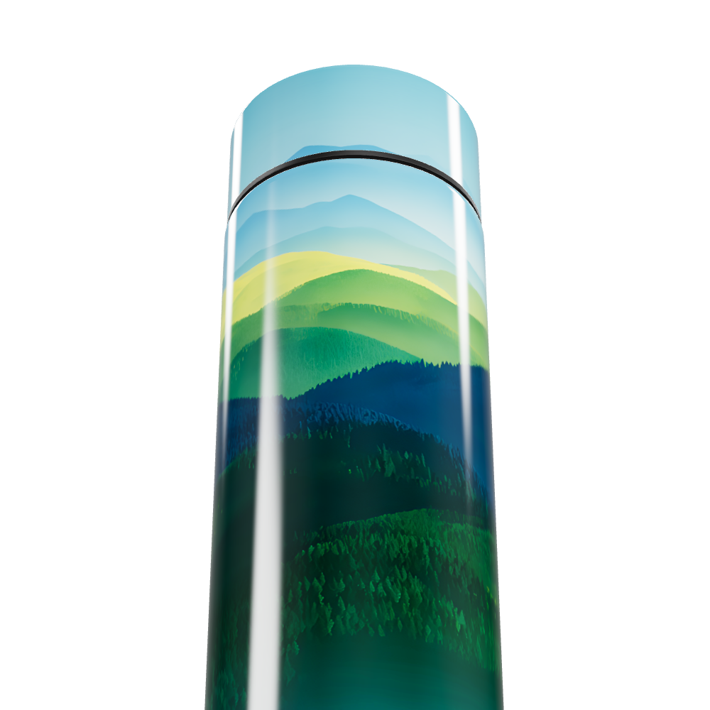 Garrafa Térmica Touch - Paisagem Azul