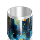 Copo Térmico Slim - Estampa Urbana Azul
