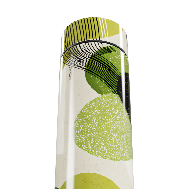 Garrafa Térmica Touch - Estampa Verde Abstrata