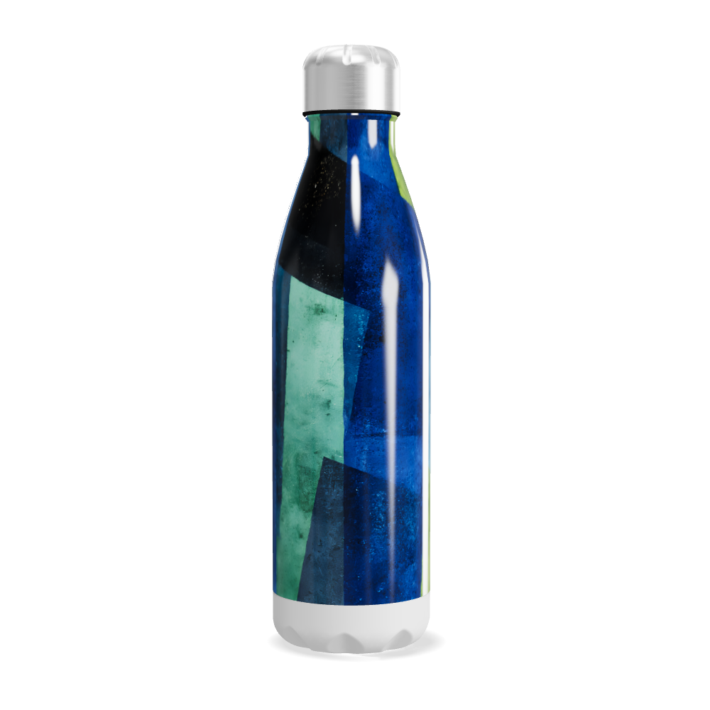 Garrafa Inox - Azul Verde Estampada