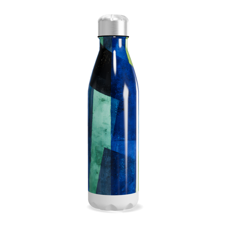 Garrafa Inox - Azul Verde Estampada