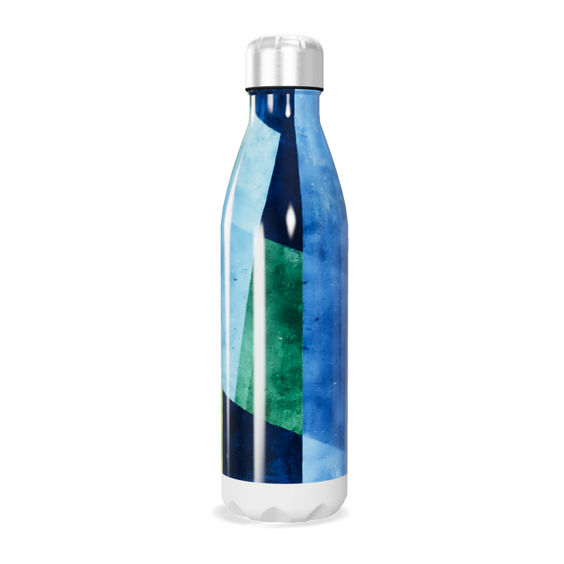 Garrafa Inox - Azul Verde Estampada