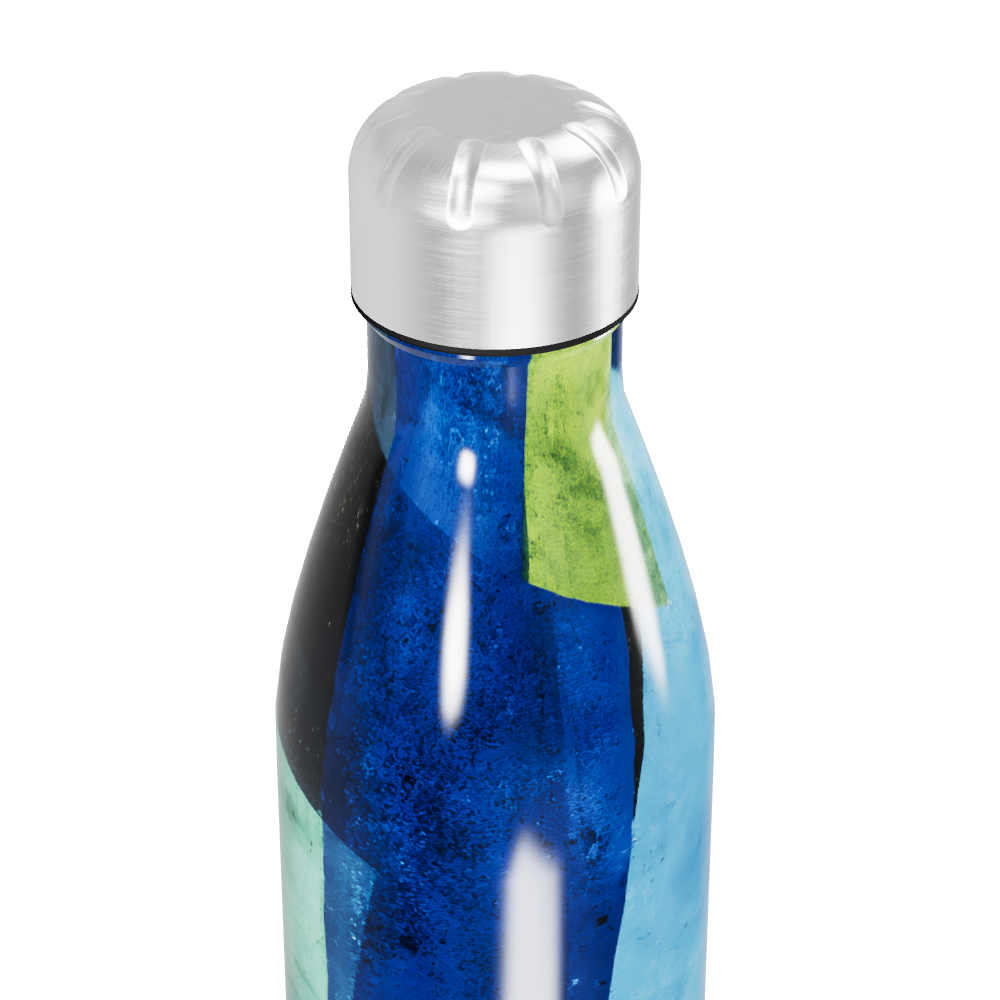 Garrafa Inox - Azul Verde Estampada