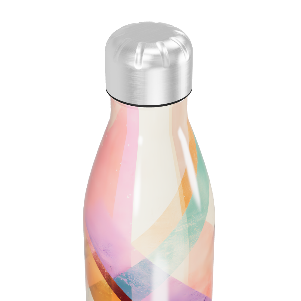 Garrafa Inox Colorida Listrada
