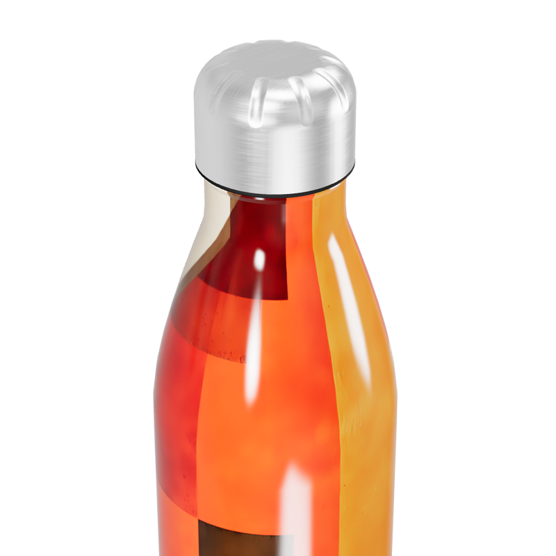 Garrafa Inox Estampada - Laranja e Vermelho