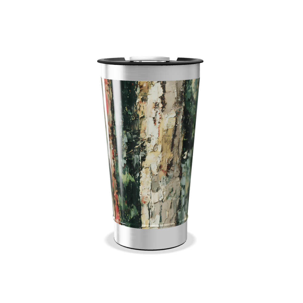 Copo Térmico - Pintura Abstrata Verde