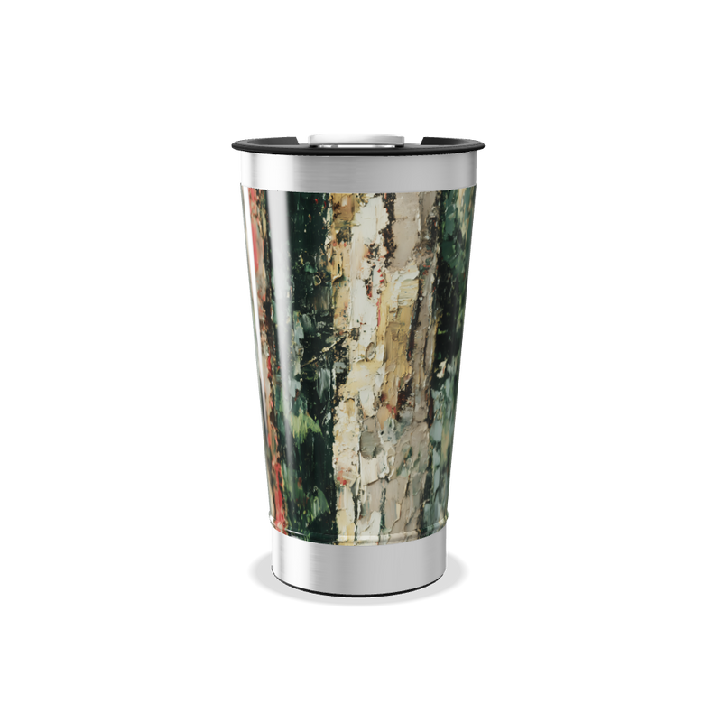 Copo Térmico - Pintura Abstrata Verde