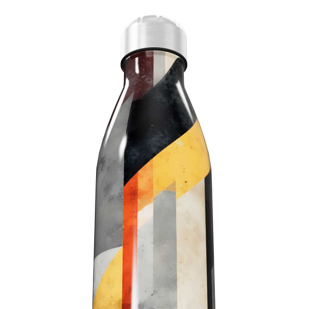 Garrafa Inox - Colorida com Listras Verticais